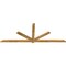Ekena Millwork Kennewick Rough Sawn Timber Gable Bracket, Western Red Cedar, 108"W x 40"H x 2"D x 4"F, 9/12 Pitch GBW108X40X0204KEN00RWR - alternate 2